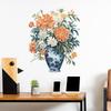 Creative Hand-Painted Vase Wall Sticker Self-Adhesive for Bedroom Living Room Entrance Study Wall Decoration