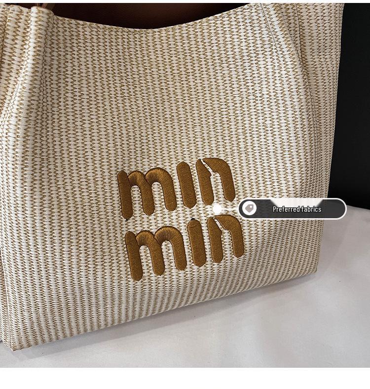 Minmin Teksturowana Torba Crossbody Podpachowa na Ramię - Damska Modna Torba do Dojazdów