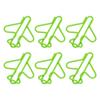 100Pcs Cute Paper Clips Plane Shape Design Covered Wire Bright Color   Paperclips for Scrapbook Card Papercraft