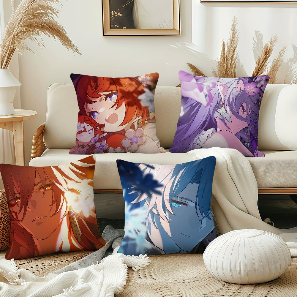 Game Honkai Star Rail Tribios cushion cover Pillow Cover Decoration Room Home Sofa living Office Car Nordic Simplicity