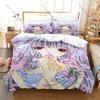 Cool Chobits Theme Bedding Set Kpop Chi Printed Bed Linen Duvet Cover Pillowcase All Sizes For Teen Girls Fans Bedroom Decor
