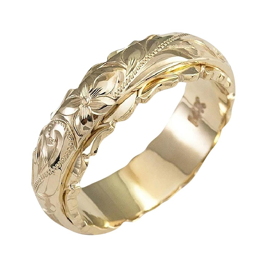 Fashion Ring Plated Suspended Carved Rose Flower Ring End Ring For Women, Tail Ring, Valentine's Day Gift