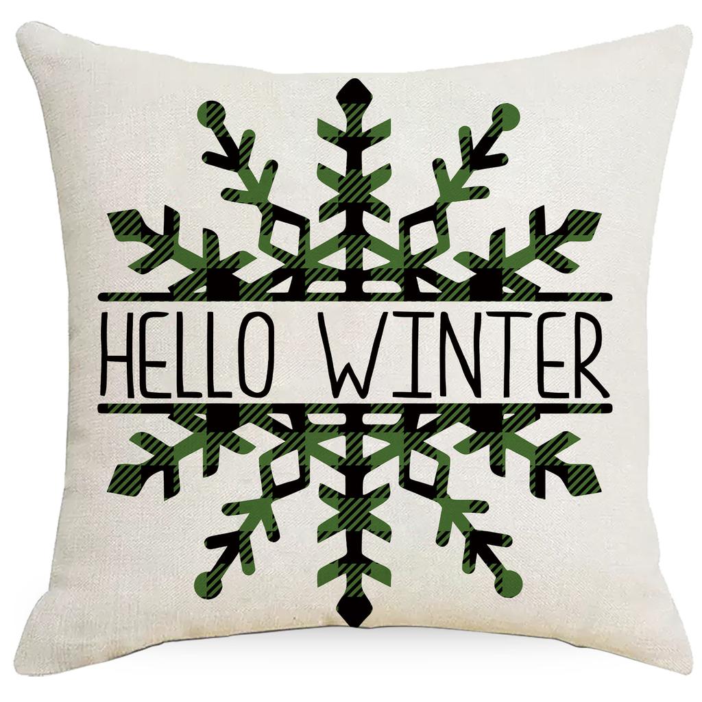 New Christmas Pillow Living Room Sofa Pillow Case Linen Model Room Cushion Decorative Pillow