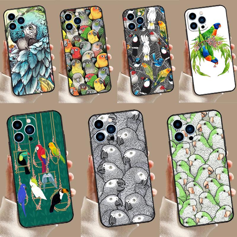 Colorful Parrots For Huawei Nova Y91 Y61 Y60 Y70 Y72 Y73 Y90 12i 11i 3i 7i 8i 9 10 SE P20 P40 P30 Lite Case