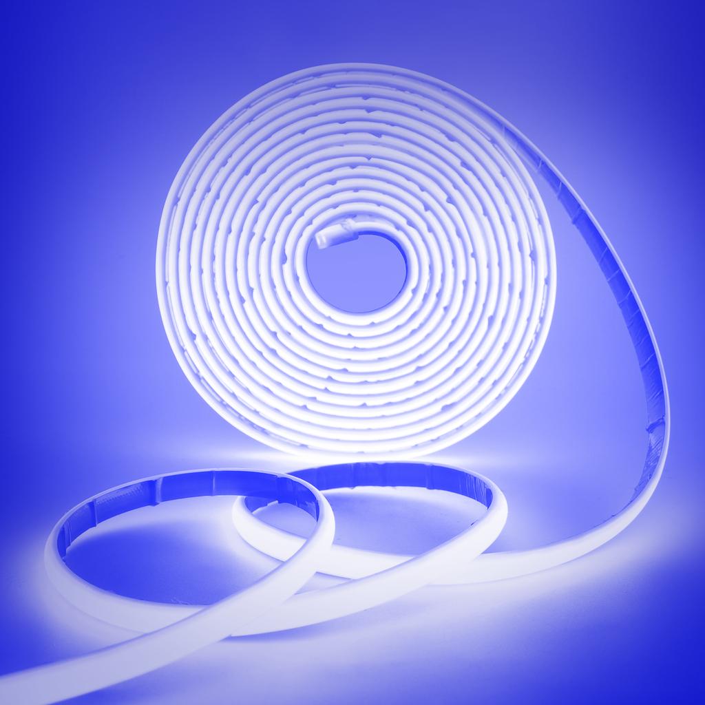 IP68 Solar Powered COB LED Neon Strip Light 24V 320LEDs/m High Density Flexible Ribbon Remote Control 1-10m Outdoor Garden Lamp