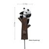 Cartoon Cute Tree Branch Climbing Panda Mini Model Ornament For Gardening Decor
