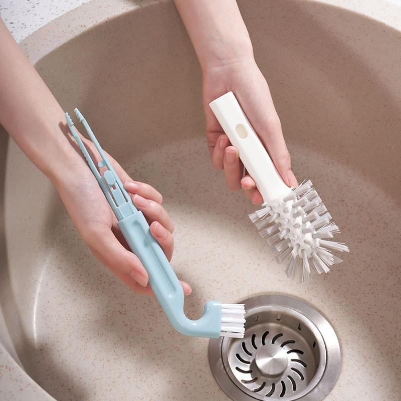 Dual Head Gap Cleaning Brush For Sink Drains And Tight Spaces Material Plastic