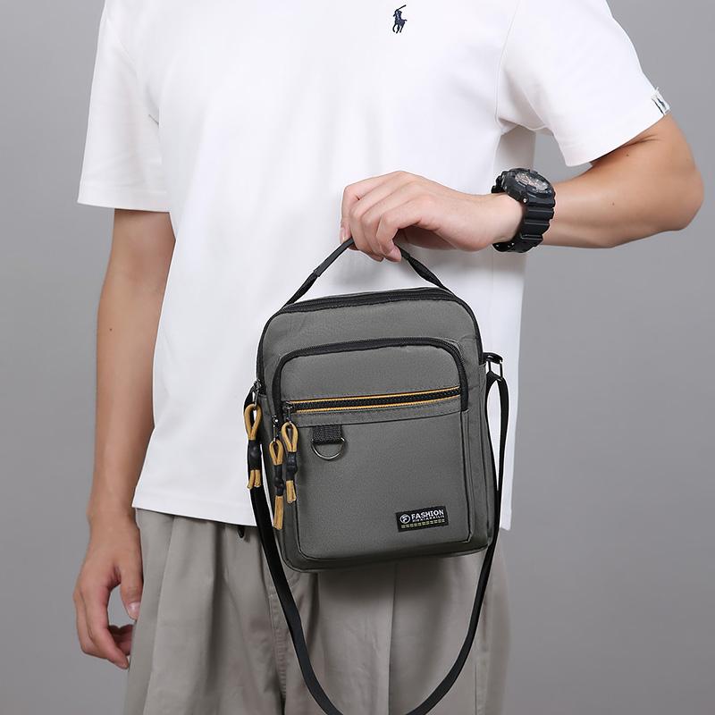 Pánská taška přes rameno Business volnočasová Velkokapacitní přenosná kabelka Vícevrstvá voděodolná Pánské crossbody tašky