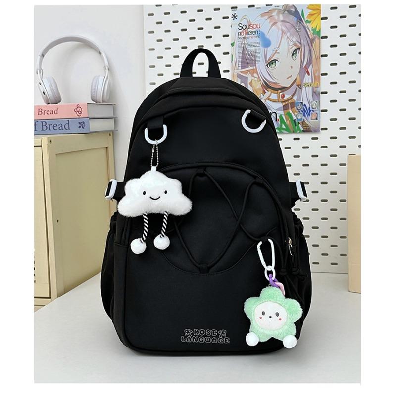 Korean Cute Schoolbag Female High capacity Junior and Senior High School Students' Schoolbags Leisure Joker Backpack Light Travel Backpack.