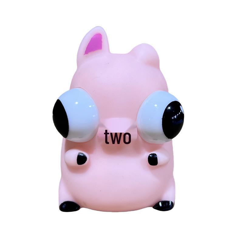Wide-Eyed Animal Squeeze Toy for Stress Relief - Bulging Eye Children's Venting Toy