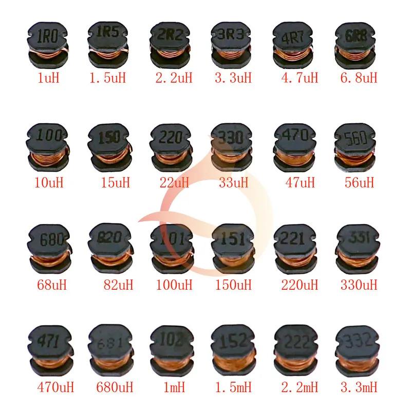2.2uH 3.3uH 4.7uH 6.8uH 10uH 22uH 47uH 68uH 100uH 220uH 1mH 4.7mH 10mH 100mH Toroid Core Choke Color Ring Inductor Assorted Kit