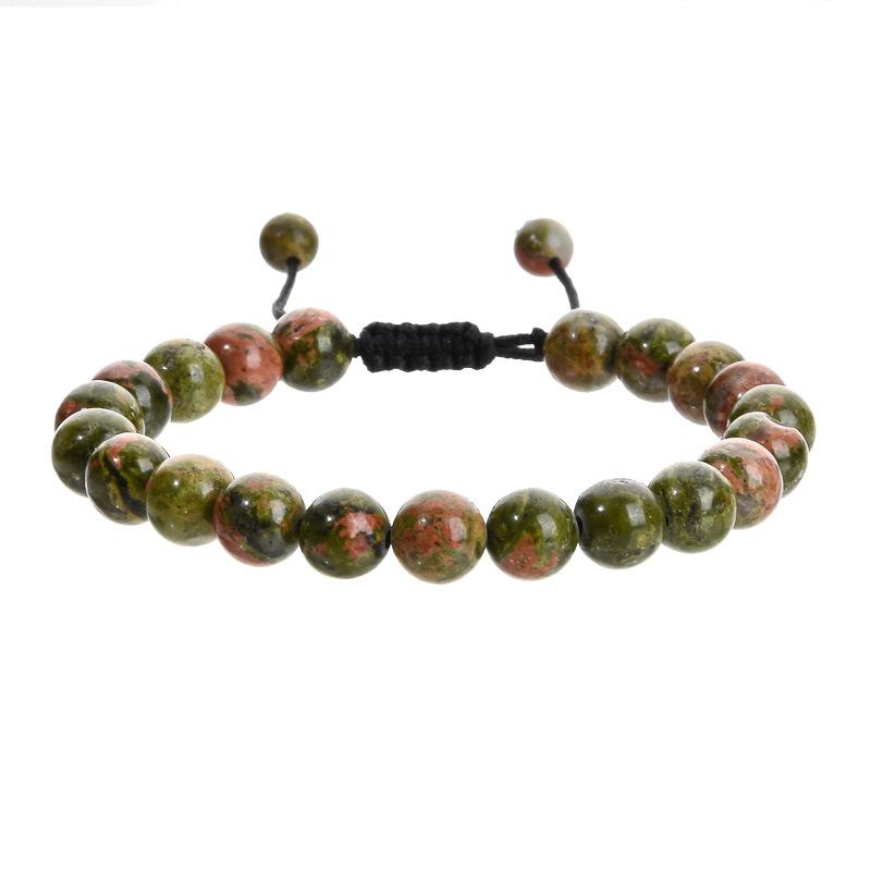 Leisure and Fashion Series Hand Chain Natural Stone Jade Mix and Match Weaving Bracelet Ornaments Gift