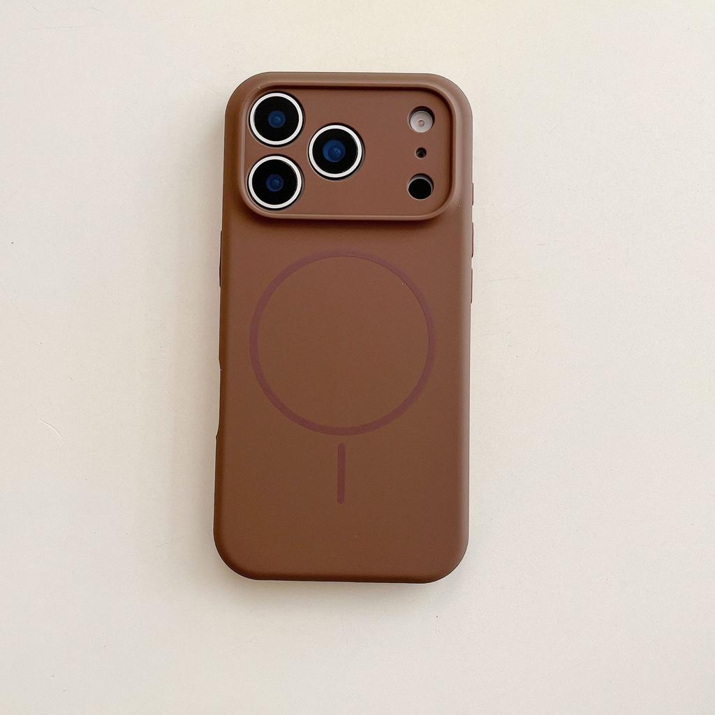 Anwendbar auf iPhone17promax Handyhülle, magnetische Silikon-Handyhülle, integrierte Tasten, allumfassende Präzisionsloch-Schutzhülle