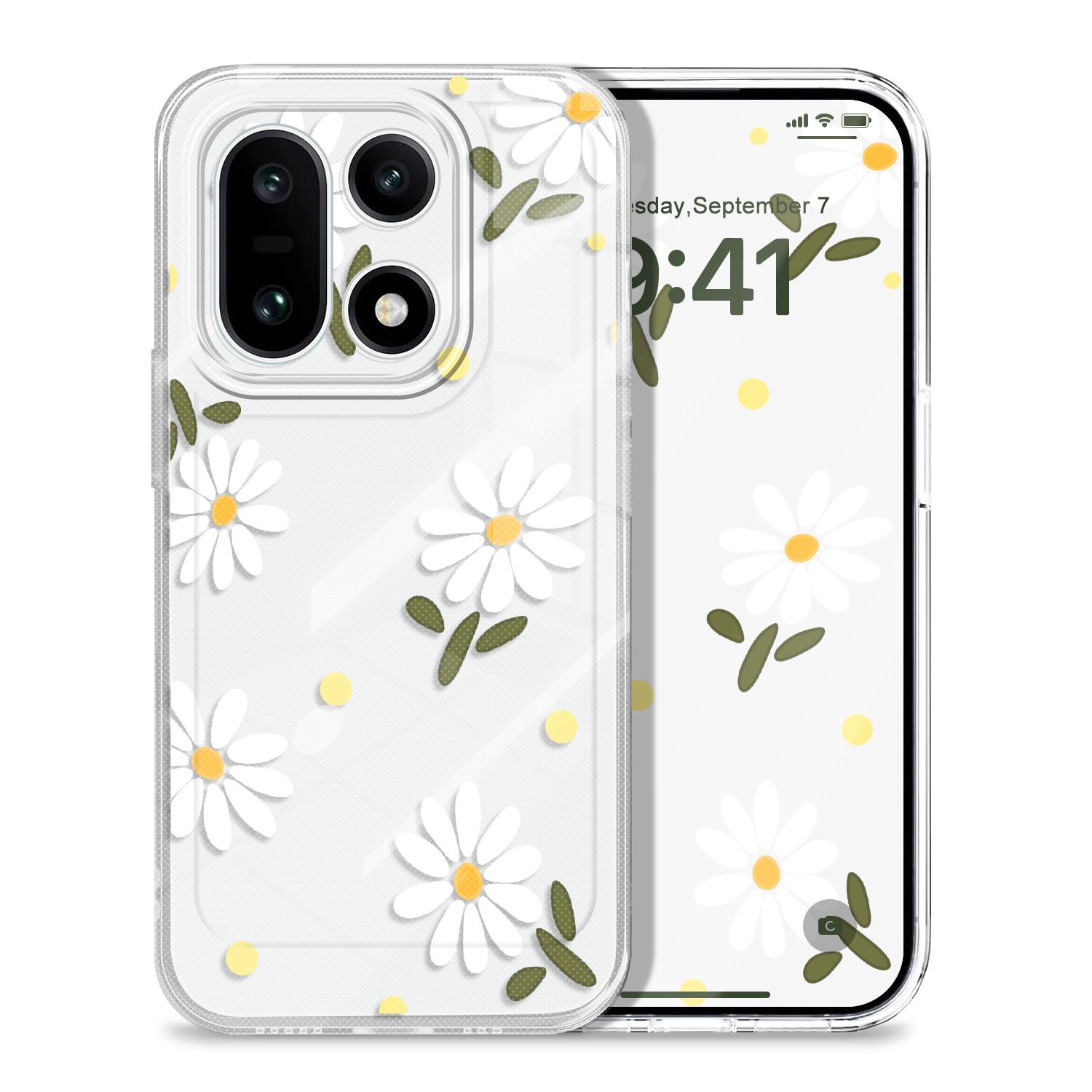

Graceful Daisies Transparent Phone Case For Oneplus 15 13T 13R 12 12R 11R 10R 10 Pro 9RT Nord 2 5 CE2 CE5 5G Soft TPU Cover OnePlus Nord