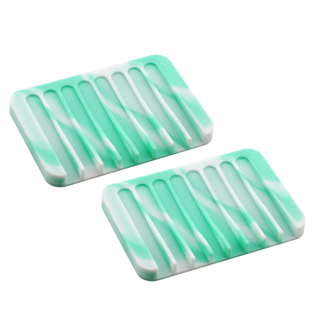 

Multifunctional Silicone Soap Dish Water Draining Tray for Home Bathroom Sink and Kitchen Counter