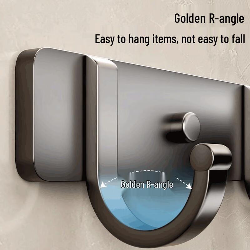 Punch-Free Wall-Mounted Hook Rack