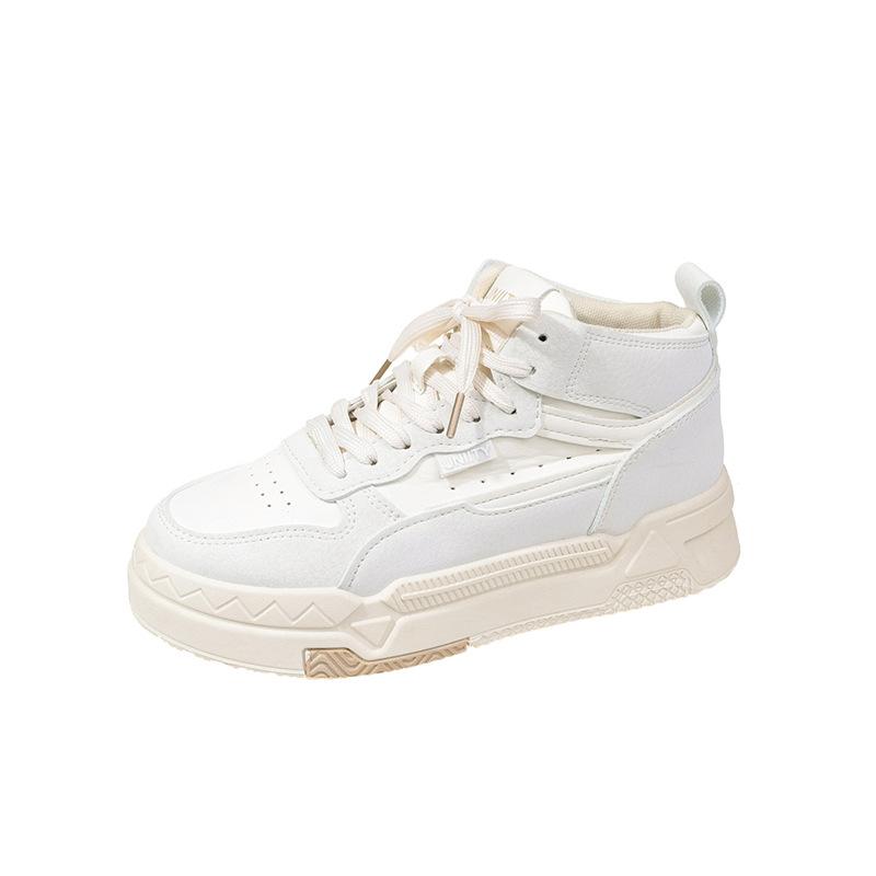 Fashion High top shoe children's 2025 new spring and autumn versatile street photography cross color casual board shoes women's college
