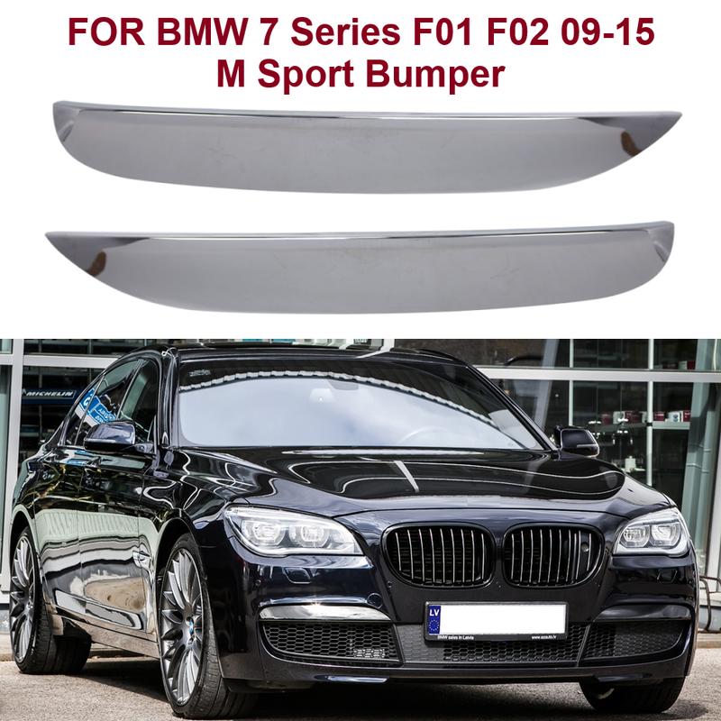 2 ks lišta předního nárazníku pro BMW řady 7 F01 F02 2009-2015 Přední nárazník M Sport - 51118047727 51118047728 Autopříslušenství
