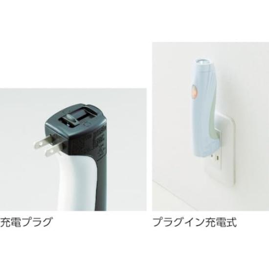 TRUSCO Rechargeable Small LED Searchlight, White, CSL-W