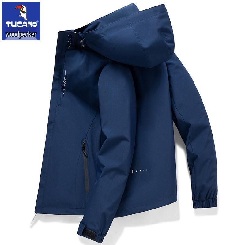 Woodpecker Men s 2025 Spring/Autumn Windproof Waterproof Casual Jacket 3XL