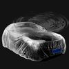 Upgraded Elastic Band Clear Plastic Disposable Universal Car Covers Rain Dust Garage Cover Waterproof Temporary Durable