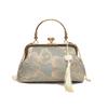 Fashion Vintage Fringe Bag Small Shell Bags Chain Women Shoulder Crossbody Bag Crane Flying Women's Handbags Purses Embroidery