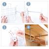 Home Office Desk Wire Organizers Under Table Storage Rack Cable Rack Table Bottom Rack Outlet Holder Hanging Rack Line Organizer