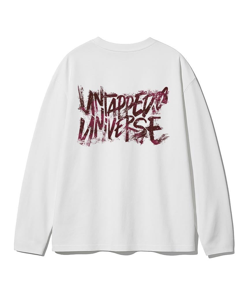 UNTAPPED STUDIO Universe Painting Scratch Oversized Long Sleeve T-Shirt 8 Colors (Type A)