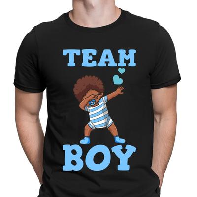 Gender Reveal Team Boy Baby Party Funny Dabbing Novelty Mens T-Shirts Tee Top  D