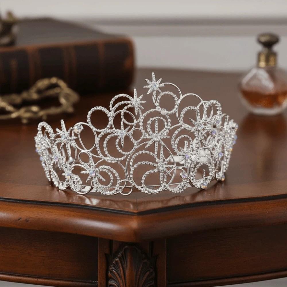 Elegant Baroque Queen Tiaras Luxury Wedding Head Wear Beautiful Bridal Princess Crown Birthday