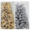 White Snowfall Christmas Tree with Flocked Finish - Sizes: 1.5m, 1.8m, 2.1m, 2.4m
