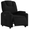 Electric Recliner Chair Black Fabric