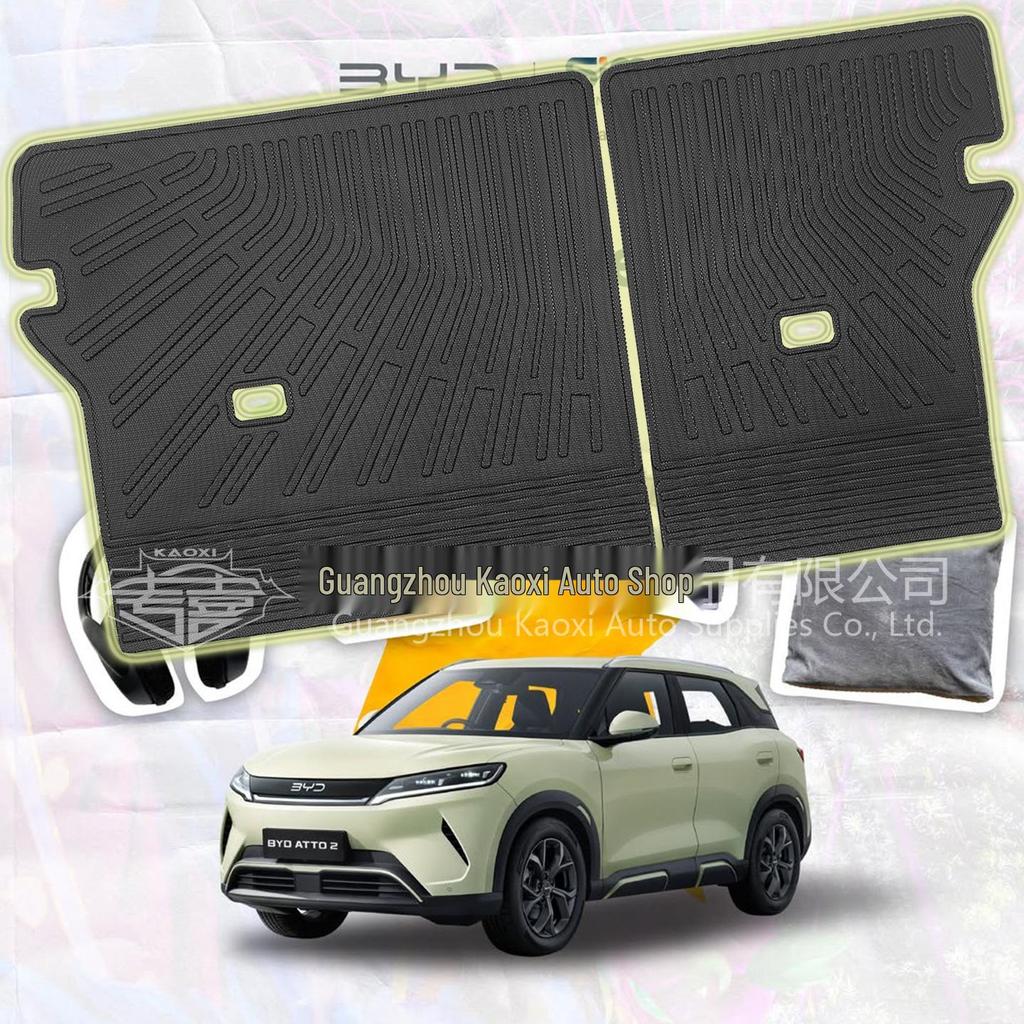 Eco-Friendly TPE Floor & Trunk Mats, Wear-Resistant Backrest Mats for BYD Yuan UP Atto 2 Right-Hand Drive