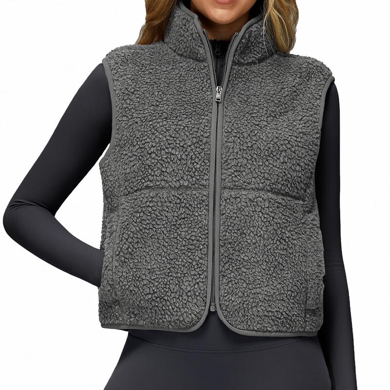 

Miling Women s Fleece-Lined Stand-Collar Sports Vest XL