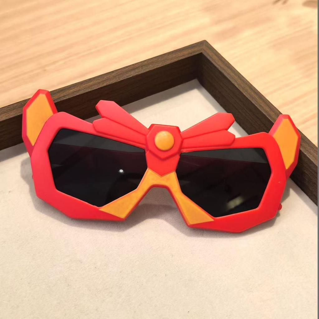 Personalized Robot-Shaped Boys' Silicone Sunglasses with Polarized UV Protection