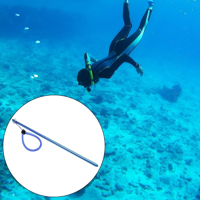 Aluminium Alloys Diving Stick Underwater Signaling Devices Diving Rod Noise Maker Lanyard Rod Tanks Knocker Enduring