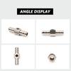 3/8” Fuel Line Fuel Pressure Barbed- Push Lock T-Fitting Adapter, 1/8-27 NPT Sensor Port, Stainless Steel