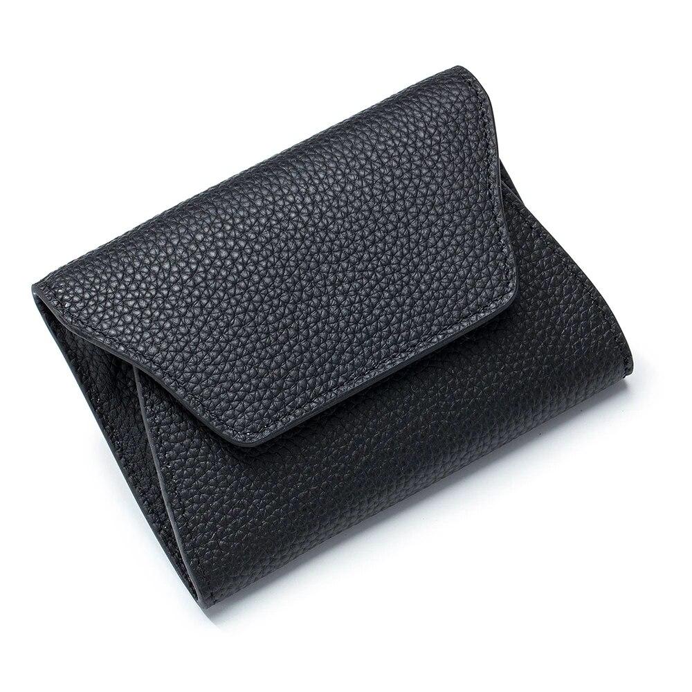 Zency Women's Genuine Leather Wallet Case Small Fashin High Quality Credit Card Bag Money Bags Female Coin Purse Organizer Pouch