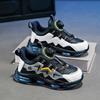 Boys 2025 Spring and Autumn New Lightweight Soft-soled Sneakers 7-12 Years Old Running Children's Shoes Older Boys Button Shoes