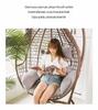 Removable Washable Solid Color Rattan Hanging Chair Cushion Set