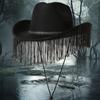 Halloween European and American fashion versatile holiday party party rhinestone decorated cowboy hat personalized fringed chain performance