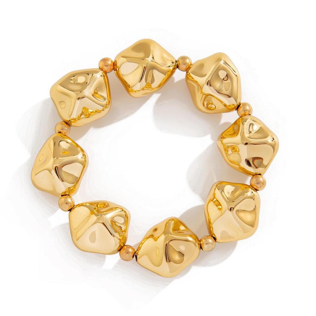 Ensemble de Colliers Européen et Américain de Luxe Léger Géométrique Irrégulier à Perles