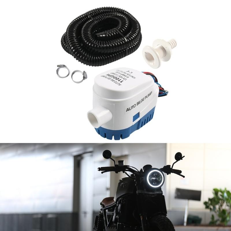 Submersible Motorized Pump High Capacity 1100GPH Bilge Pump 12V Water Pump Durable Suitable for Houseboats & Seaplanes