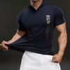 706690 Summer 2025 American Casual Short-sleeved T-shirt Fashionable Sports Elastic Fitness Outdoor T-shirt Men
