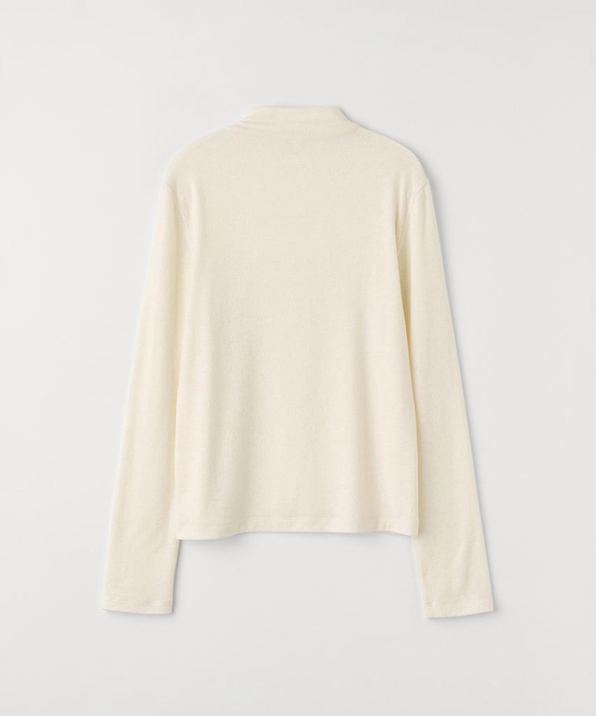 Selliteiljeu Mock Neck T-Shirt_Ivory