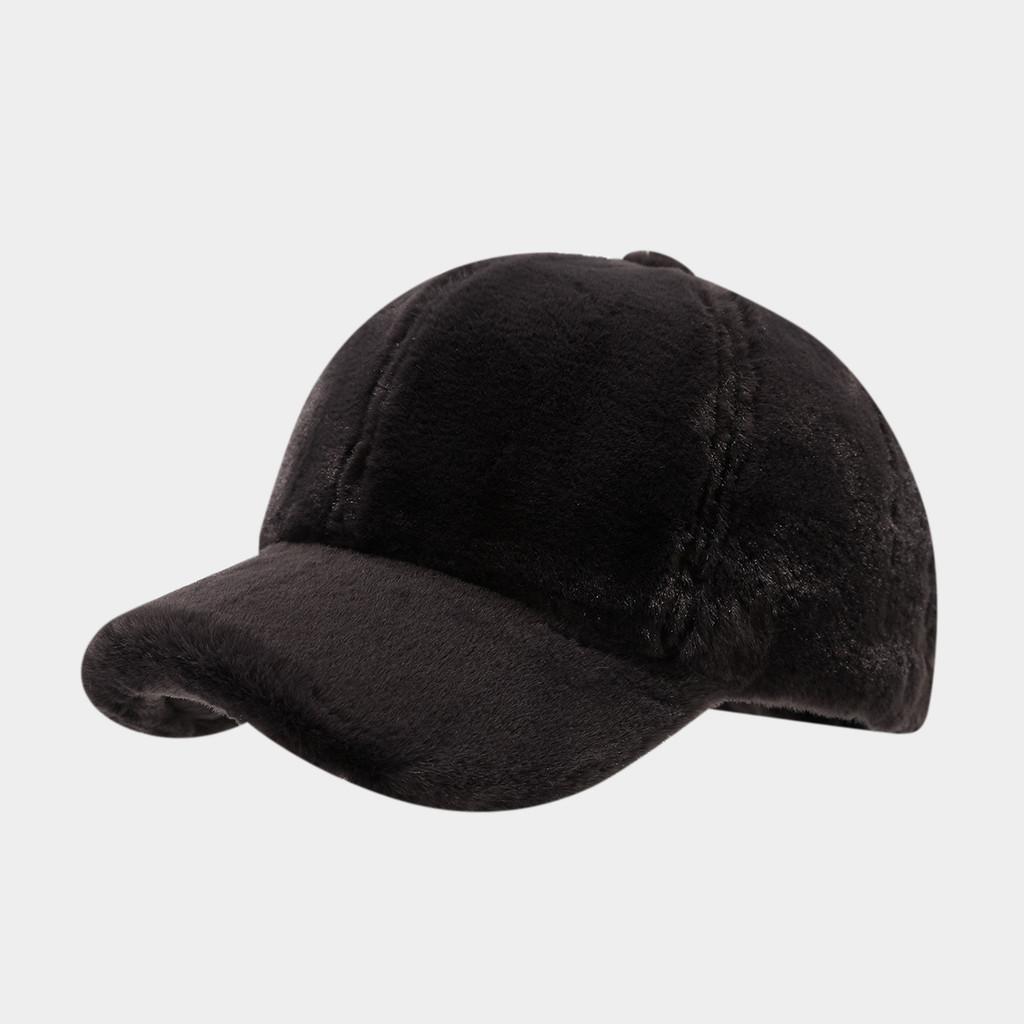 Minimalistische Baseballkappe im japanischen Stil aus Polyester für Herbst und Winter, Freizeitkleidung