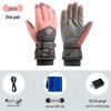 Unisex Heated Waterproof Motorcycle Gloves with Thick Insulation and Velvet Lining