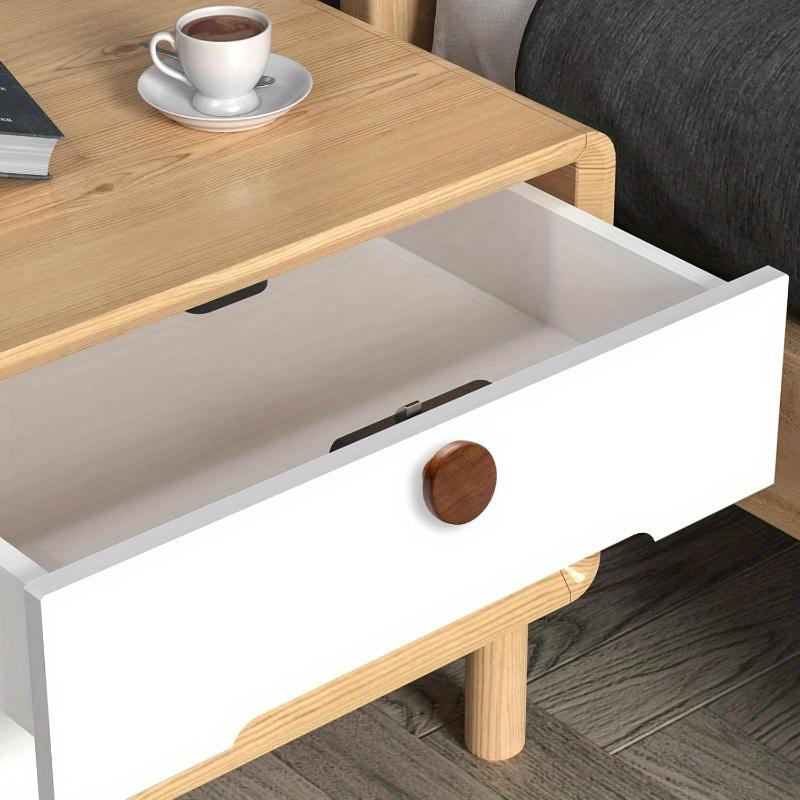 8pcs Wooden Drawer Handles - Sturdy Cabinet Knobs Designed for Single Hole Installation On Dressers, Wardrobes, Kitchen Cabinets