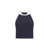 Womens Seamless Knit Tennis Set With Built-in Bra Pad Color-Block Skirt Badminton Outdoor Sports