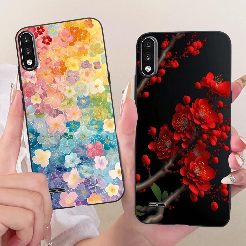For LG K22 Case LM-K200 LMK200B Luxury Butterfly Tree Painted Cover Soft Silicone Phone Case For LG K22 K 22 LGK22 Fundas Bumper